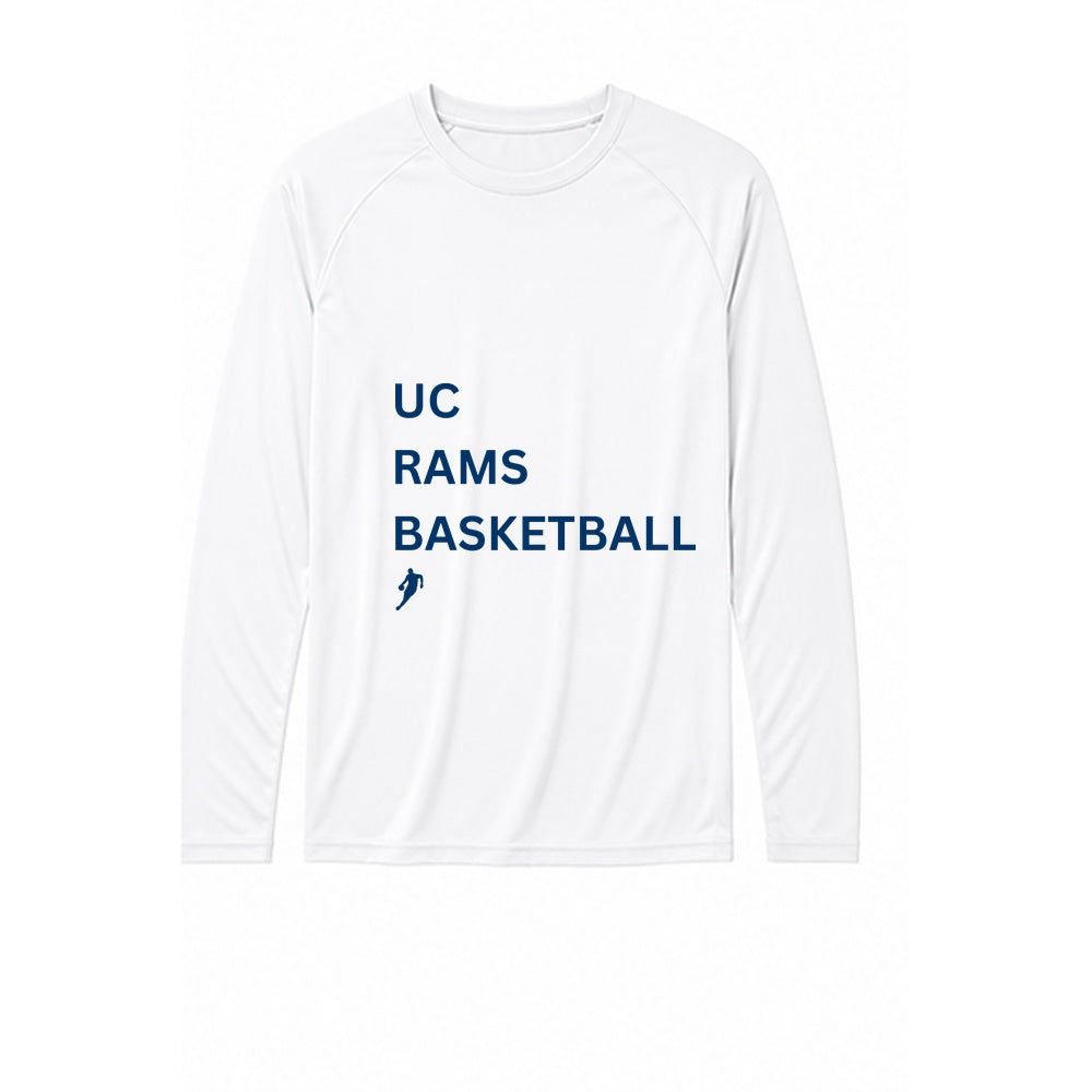 Rams Type performance long-sleeve T-shirt in white