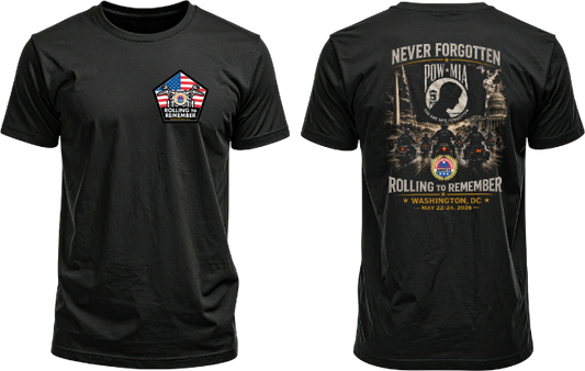 Rolling to Remember 2026 – Official Event T-Shirt