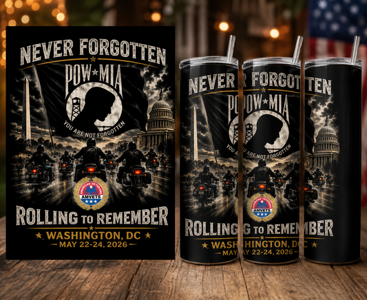 Rolling to Remember 2026 20oz Tumbler