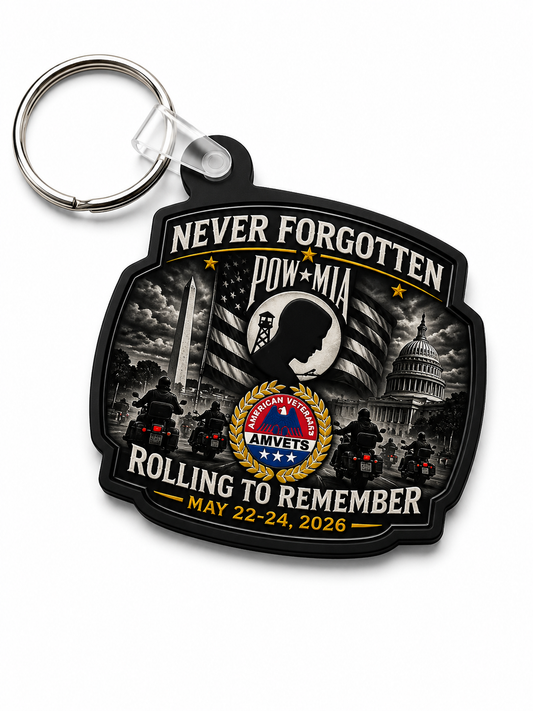 Rolling to Remember Commemorative Keychain