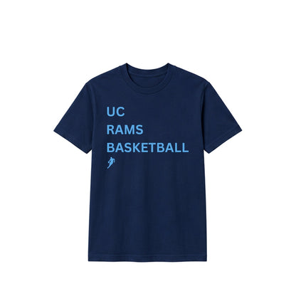 Rams Type cotton T-shirt in navy