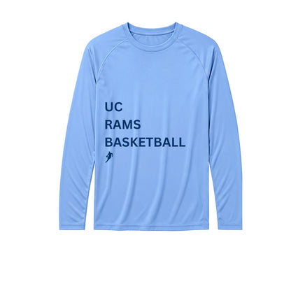 Rams Type performance long-sleeve T-shirt in Carolina blue
