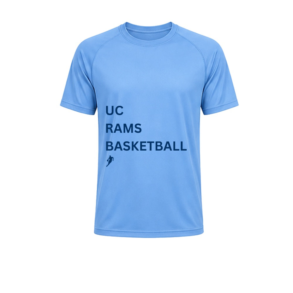 Rams Type performance T-shirt in Carolina blue