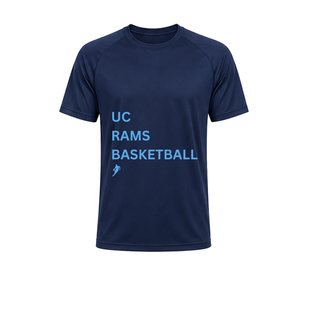 Rams Type performance T-shirt in navy