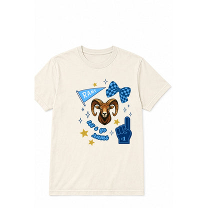 Rams Fun adult T-shirt in ivory