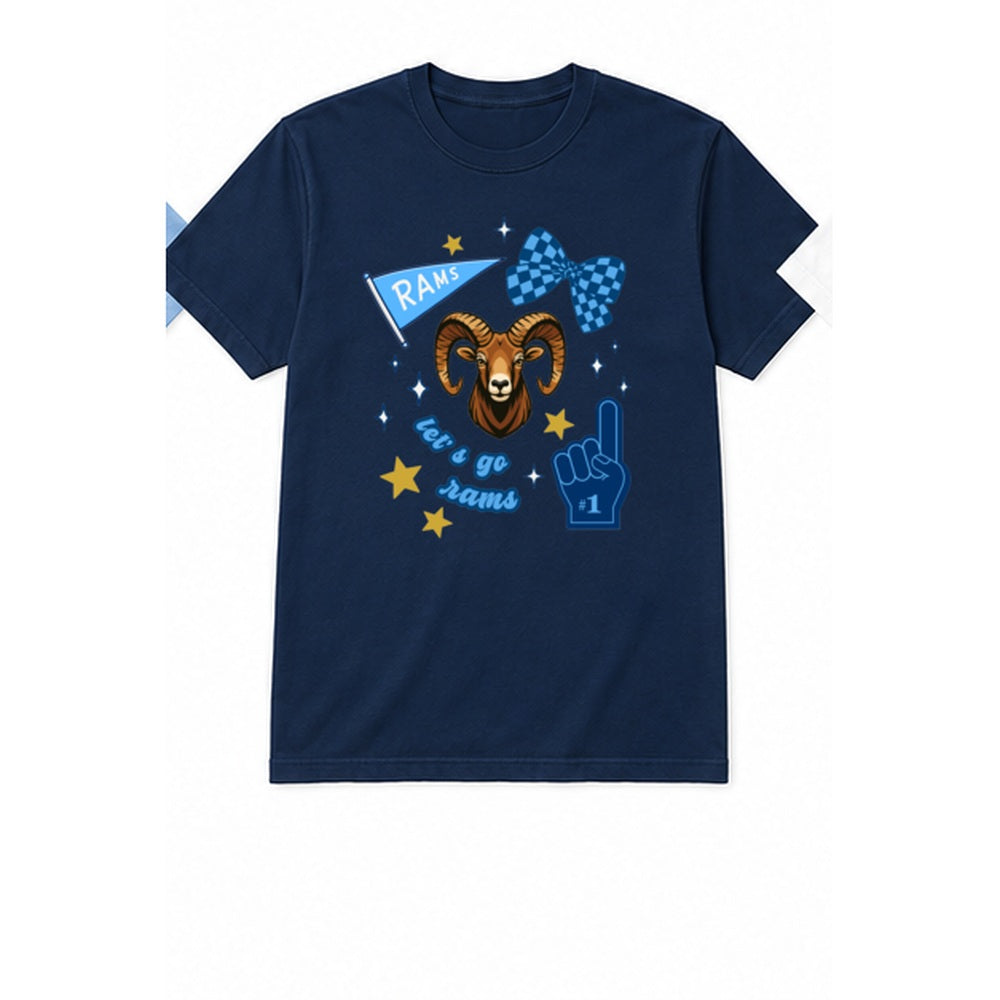 Rams Fun adult T-shirt in navy