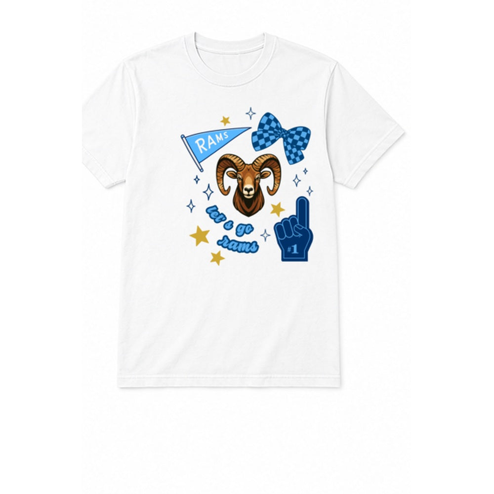 Rams Fun adult T-shirt in white