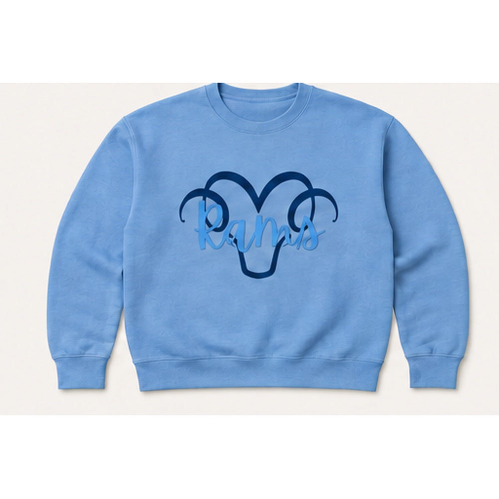 Rams Loopy sweatshirt in carolina blue