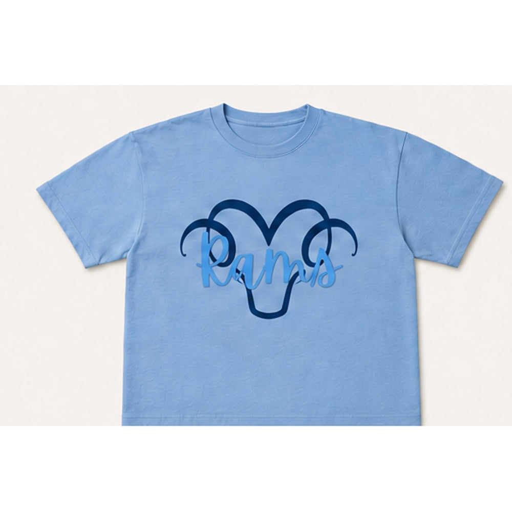 Rams Loopy T-shirt in carolina blue