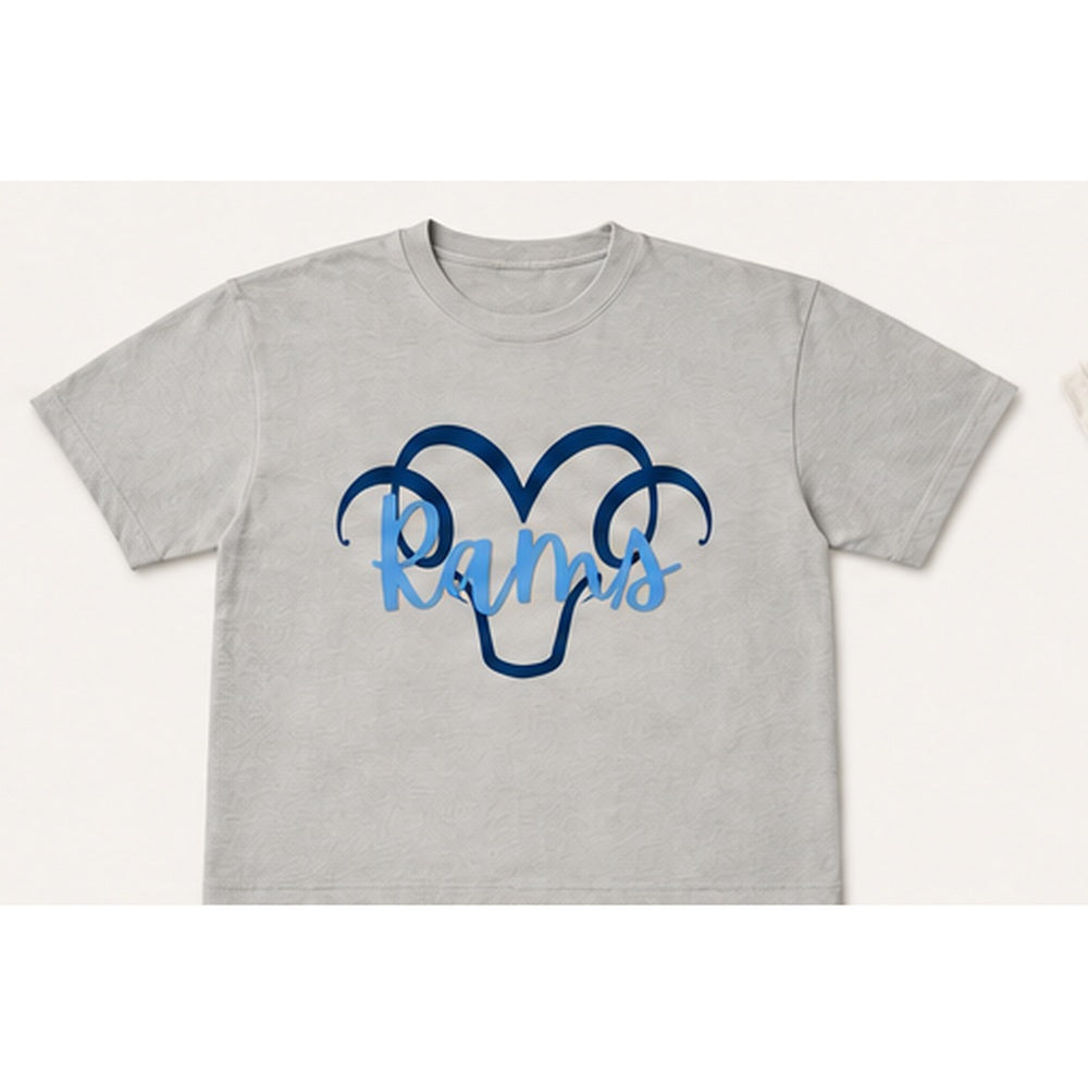 Rams Loopy T-shirt in light gray