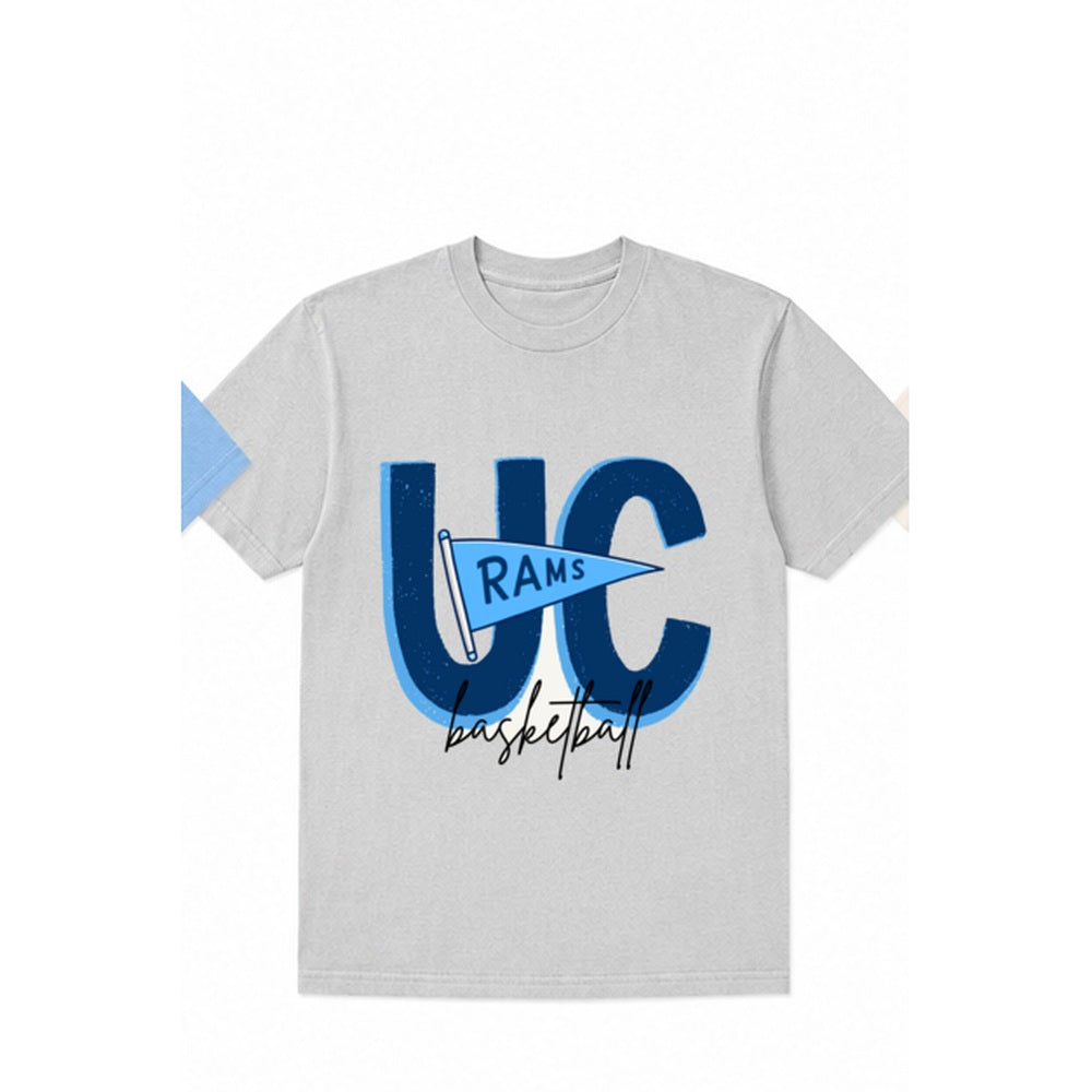 Rams Pennant T-shirt in light gray