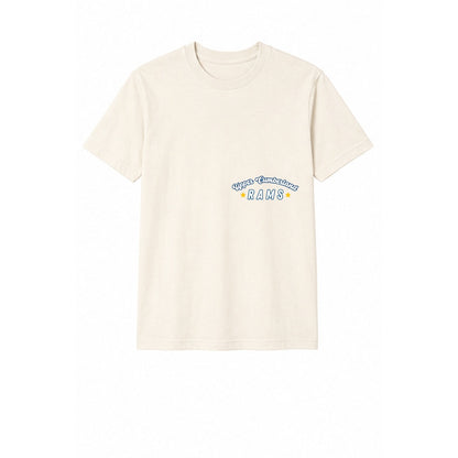 Rams Kids adult T-shirt front in ivory