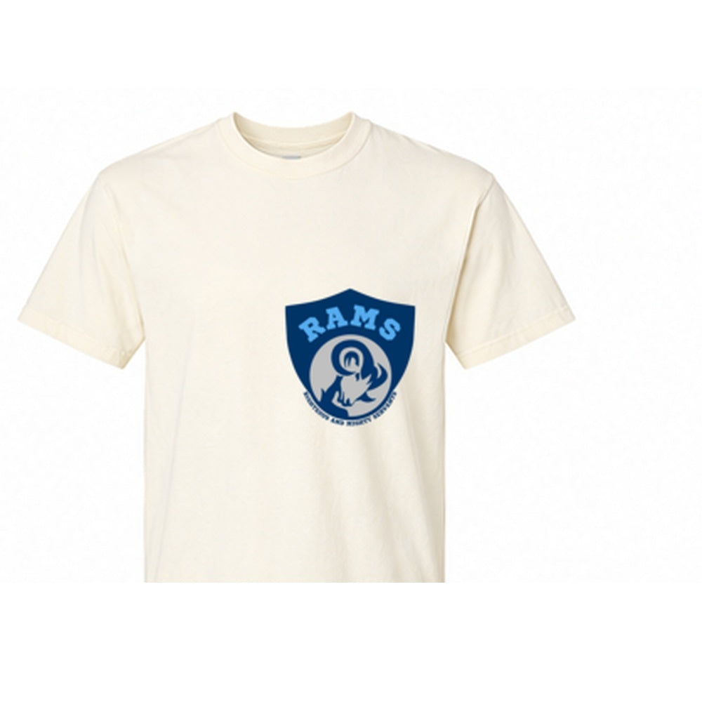Rams Logo cotton T-shirt in ivory