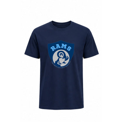 Rams Logo cotton T-shirt in navy